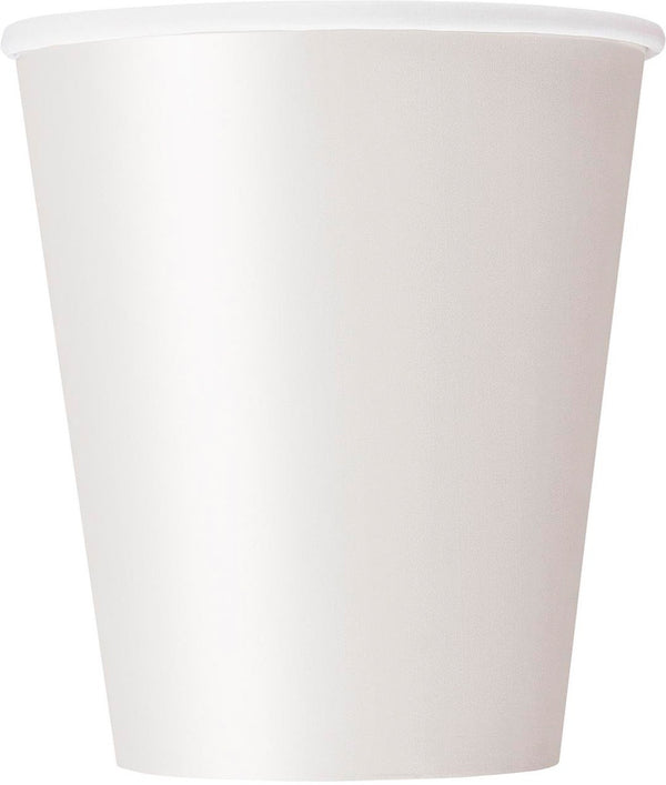 BRIGHT WHITE 8 X 270ML (9OZ) PAPER CUPS